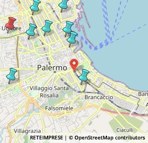 Mappa Piazza Francesco Cupani, 90127 Palermo PA, Italia (3.24273)