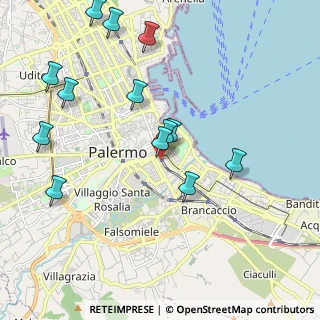 Mappa Piazza Francesco Cupani, 90127 Palermo PA, Italia (2.48308)