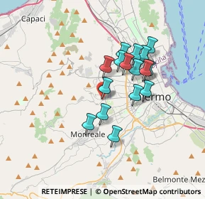 Mappa Palermo, 90136 Palermo PA, Italia (3.10188)