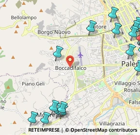 Mappa Palermo, 90136 Palermo PA, Italia (3.7625)