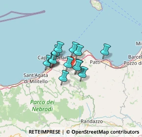 Mappa VIa San Sebastiano, 98062 Ficarra ME, Italia (8.30714)