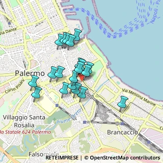 Mappa Piazza Cairoli, 90123 Palermo PA, Italia (0.7635)