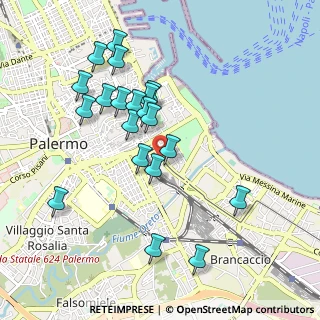 Mappa Piazza Cairoli, 90123 Palermo PA, Italia (1.049)