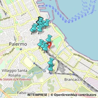 Mappa Piazza Cairoli, 90123 Palermo PA, Italia (0.967)