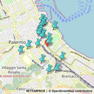 Mappa Piazza Cairoli, 90123 Palermo PA, Italia (0.878)