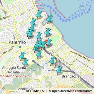 Mappa Piazza Cairoli, 90123 Palermo PA, Italia (0.9205)