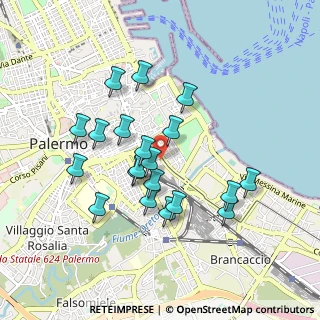 Mappa Piazza Cairoli, 90123 Palermo PA, Italia (0.915)