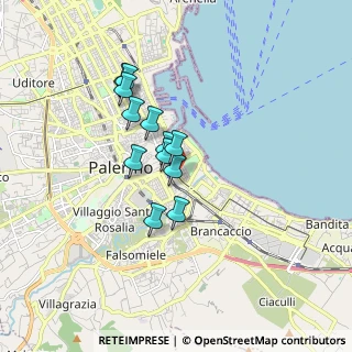 Mappa Piazza Cairoli, 90123 Palermo PA, Italia (1.41167)