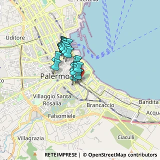 Mappa Piazza Cairoli, 90123 Palermo PA, Italia (1.281)