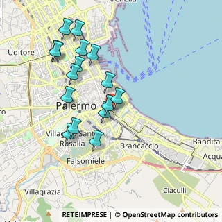 Mappa Piazza Cairoli, 90123 Palermo PA, Italia (2.08)