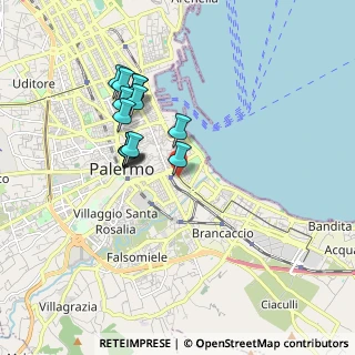 Mappa Piazza Cairoli, 90123 Palermo PA, Italia (1.73071)
