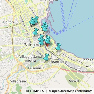 Mappa Piazza Cairoli, 90123 Palermo PA, Italia (1.435)
