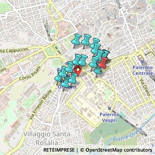 Mappa Via Francesco Porcelli, 90127 Palermo PA, Italia (0.31)