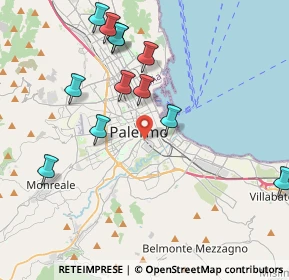 Mappa Via Francesco Porcelli, 90127 Palermo PA, Italia (4.82)