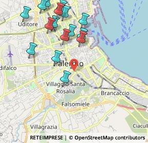 Mappa Via Francesco Porcelli, 90127 Palermo PA, Italia (2.5825)