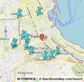 Mappa Via Francesco Porcelli, 90127 Palermo PA, Italia (2.38636)