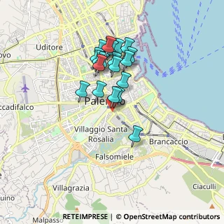 Mappa Via Francesco Porcelli, 90127 Palermo PA, Italia (1.6355)