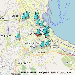 Mappa Via Francesco Porcelli, 90127 Palermo PA, Italia (1.68133)