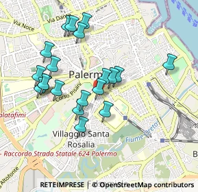 Mappa Via Francesco Porcelli, 90128 Palermo PA, Italia (0.9895)
