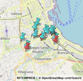 Mappa Via Francesco Porcelli, 90128 Palermo PA, Italia (1.23786)