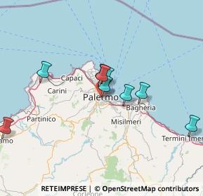 Mappa Via Francesco Porcelli, 90128 Palermo PA, Italia (37.17071)