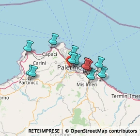 Mappa Via Francesco Porcelli, 90128 Palermo PA, Italia (11.46231)