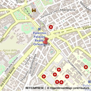 Mappa Via Ernesto Basile, 8, 90128 Palermo, Palermo (Sicilia)