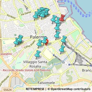Mappa Via Alfonso Il Magnanimo, 90127 Palermo PA, Italia (1.17)