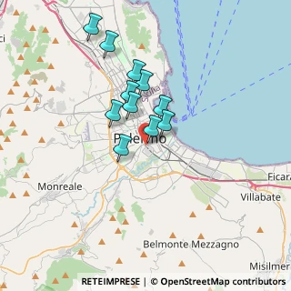 Mappa Via Alfonso Il Magnanimo, 90127 Palermo PA, Italia (3.05182)