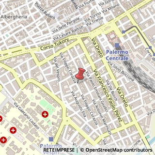 Mappa Via Cosmo Guastella, 2, 90127 Palermo, Palermo (Sicilia)