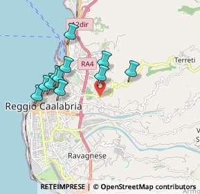Mappa Secondo Tronco Via Reggio Campi, 89126 Reggio di Calabria RC, Italia (1.9)
