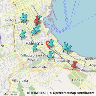 Mappa Via Silvio Boccone, 90127 Palermo PA, Italia (2.21846)