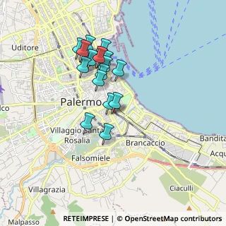 Mappa Via Silvio Boccone, 90127 Palermo PA, Italia (1.72167)