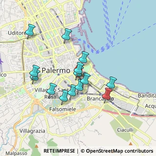 Mappa Via Silvio Boccone, 90127 Palermo PA, Italia (1.75714)