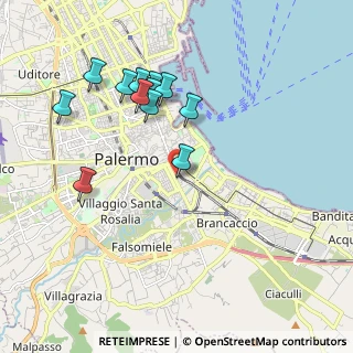 Mappa Via Silvio Boccone, 90127 Palermo PA, Italia (2.11167)