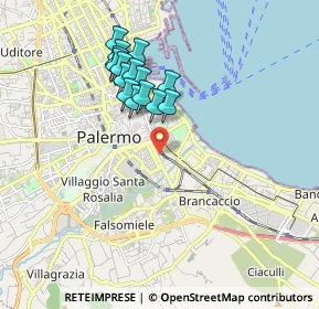 Mappa Via Silvio Boccone, 90127 Palermo PA, Italia (1.808)