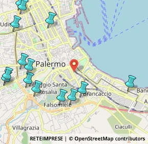 Mappa Via Silvio Boccone, 90127 Palermo PA, Italia (3.26357)