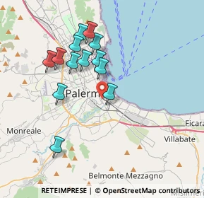 Mappa Via Silvio Boccone, 90127 Palermo PA, Italia (3.79385)