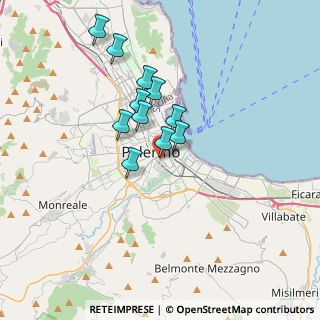 Mappa Via Ludovico Antonio Muratori, 90127 Palermo PA, Italia (3.09273)