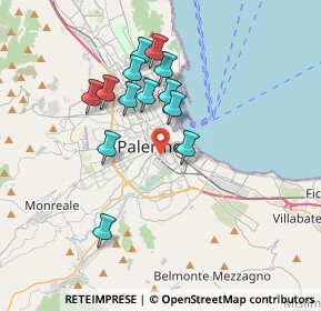 Mappa Piazza delle Cliniche, 90127 Palermo PA, Italia (3.48692)