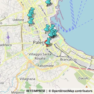 Mappa Piazza delle Cliniche, 90127 Palermo PA, Italia (2.04417)
