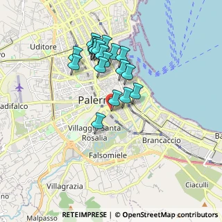 Mappa Piazza delle Cliniche, 90127 Palermo PA, Italia (1.791)