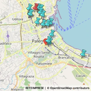 Mappa Piazza delle Cliniche, 90127 Palermo PA, Italia (2.49882)