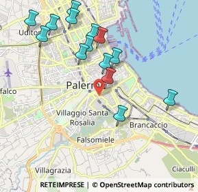 Mappa Piazza delle Cliniche, 90127 Palermo PA, Italia (2.32786)