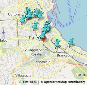 Mappa Piazza delle Cliniche, 90127 Palermo PA, Italia (1.87941)