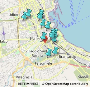 Mappa Piazza delle Cliniche, 90127 Palermo PA, Italia (1.57143)