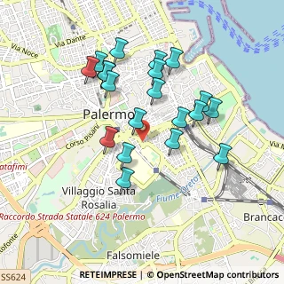Mappa Piazza delle Cliniche, 90127 Palermo PA, Italia (0.958)
