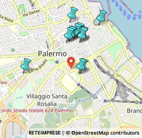 Mappa Piazza delle Cliniche, 90127 Palermo PA, Italia (0.92231)