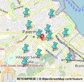 Mappa Piazza delle Cliniche, 90127 Palermo PA, Italia (0.99917)
