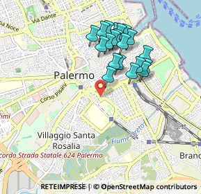 Mappa Piazza delle Cliniche, 90127 Palermo PA, Italia (0.934)